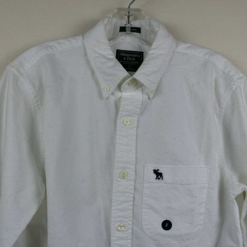 Abercrombie Fitch Mens Shirt Button Down Pocket - Picture 3 of 6